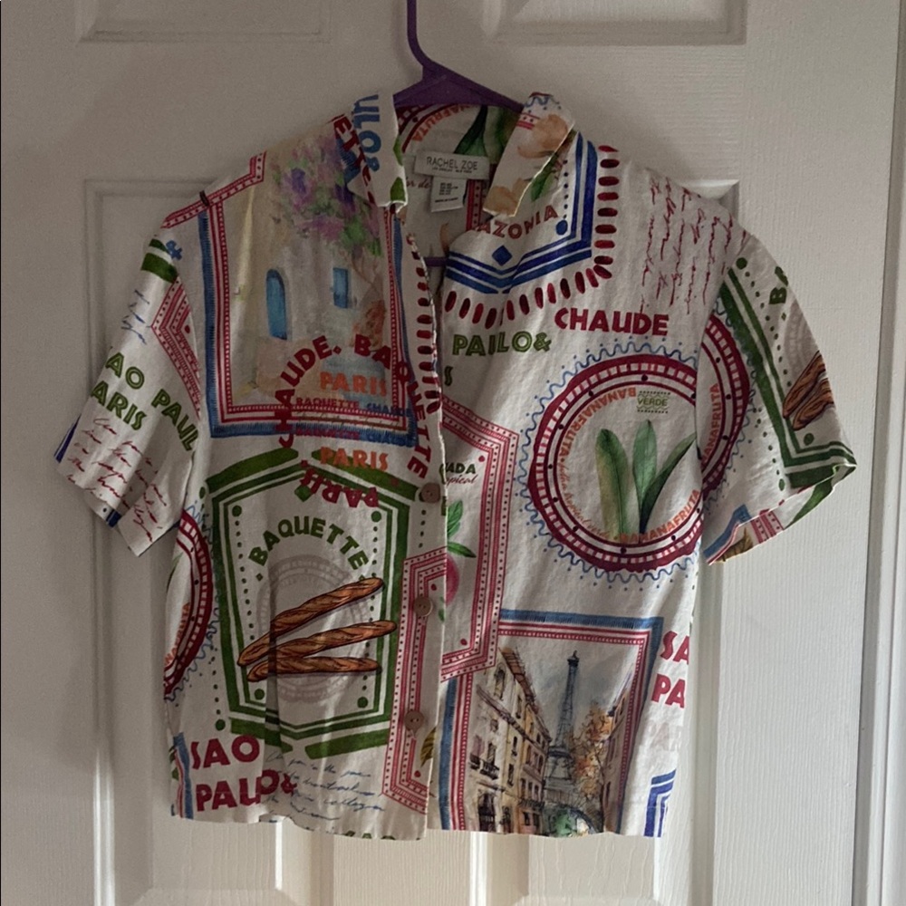 Colorful Graphic Print Shirt
